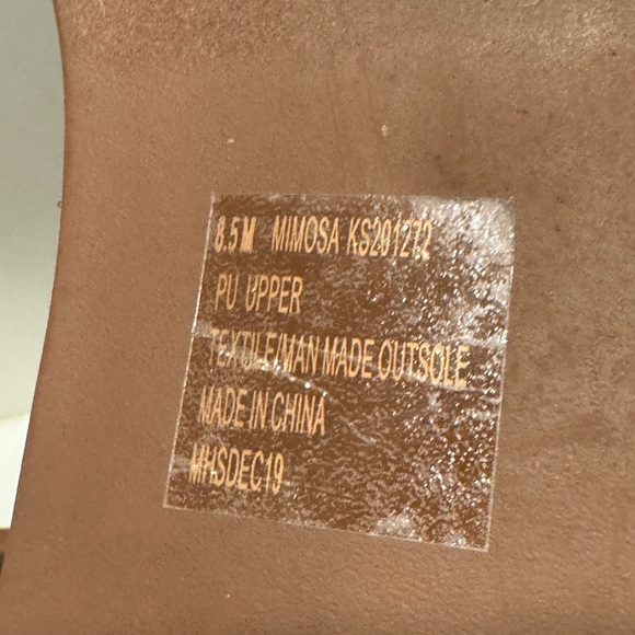 Kensie Melania Off White Studded Slide Sandals - Picture 8 of 8